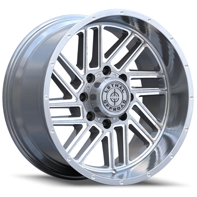 Lethal Offroad LT13 Silver Brushed Wheel