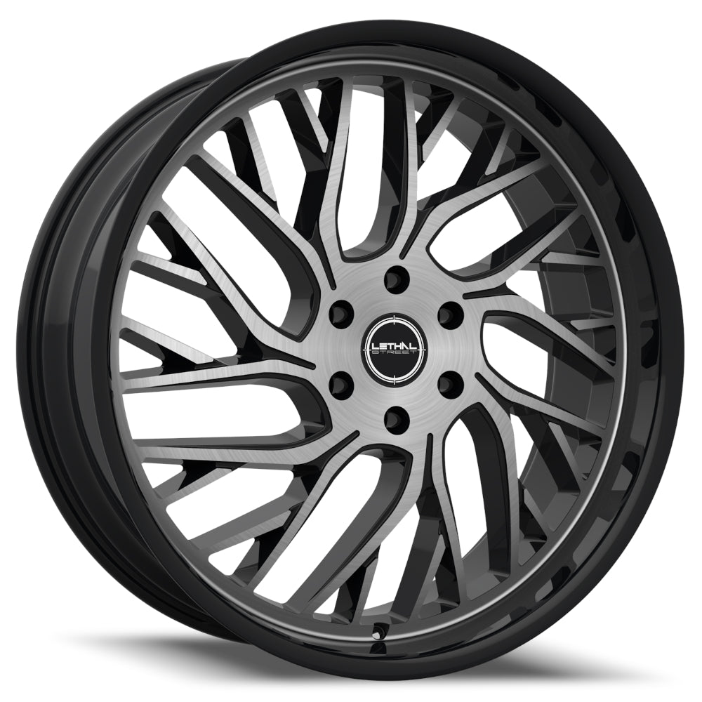 Lethal Street LS01 Black Brushed Wheel