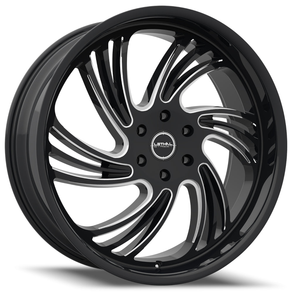 Lethal Street LS02 Black Milled Wheel