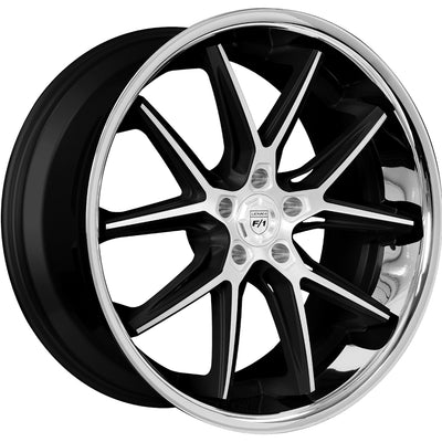 Lexani Circuit Black Machined Wheel