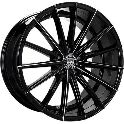 Lexani Pegasus Black Milled Wheel