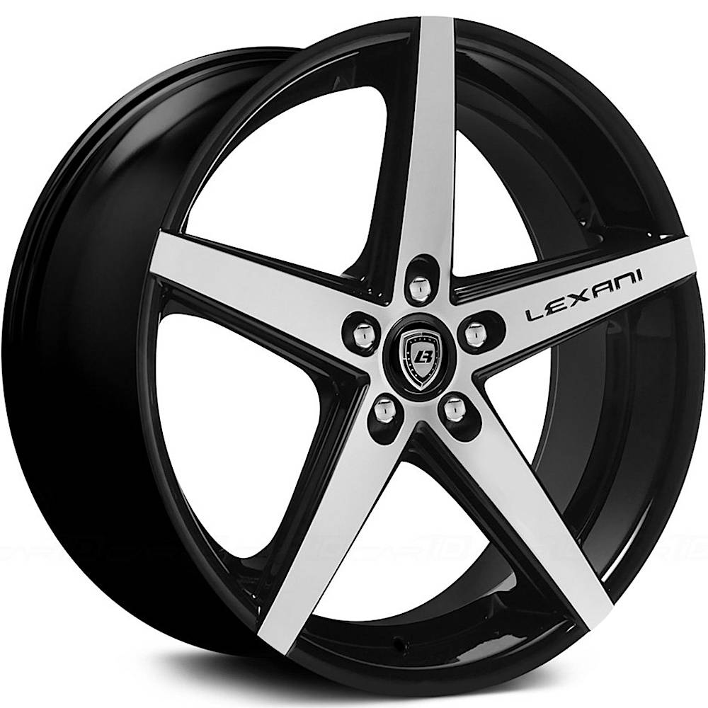 Lexani R-Four Black Machined Wheel