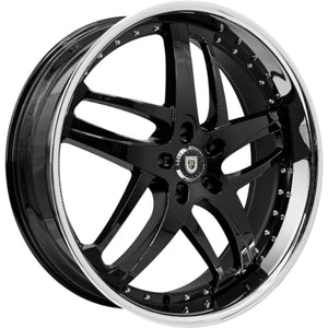 Lexani Solar Gloss Black SS wheel