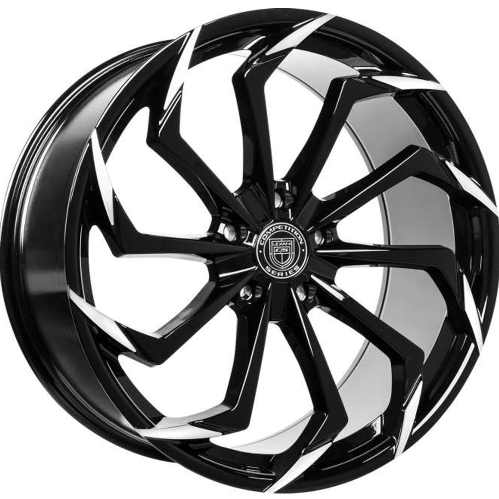 Lexani Static Black Machined Wheel