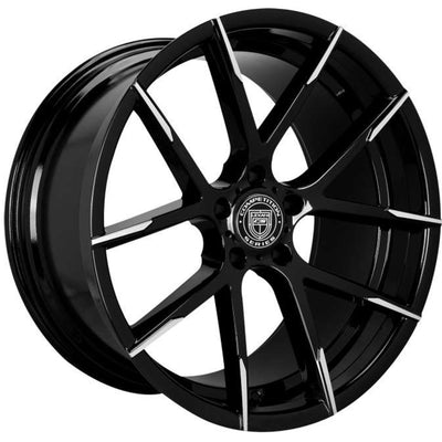 Lexani Stuttgart Black Machined Wheel