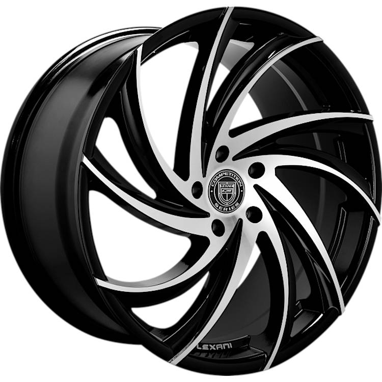 Lexani Twister Black Machined Wheel