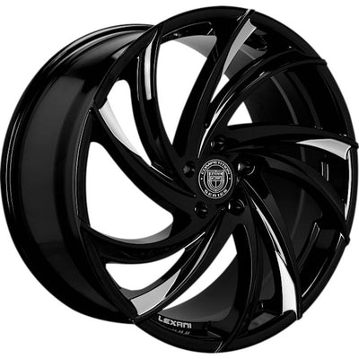 Lexani Twister Black Machined wheel