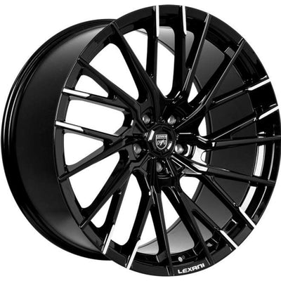 Lexani Velar Black Machined Wheel