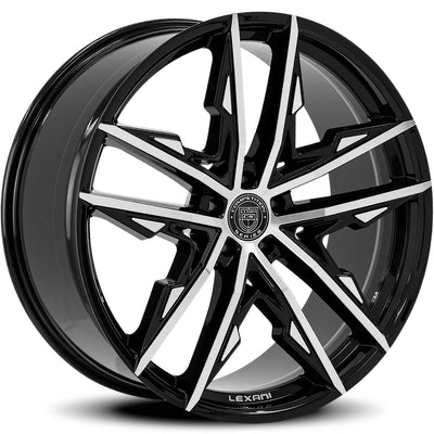 Lexani Venom Machined Black wheel