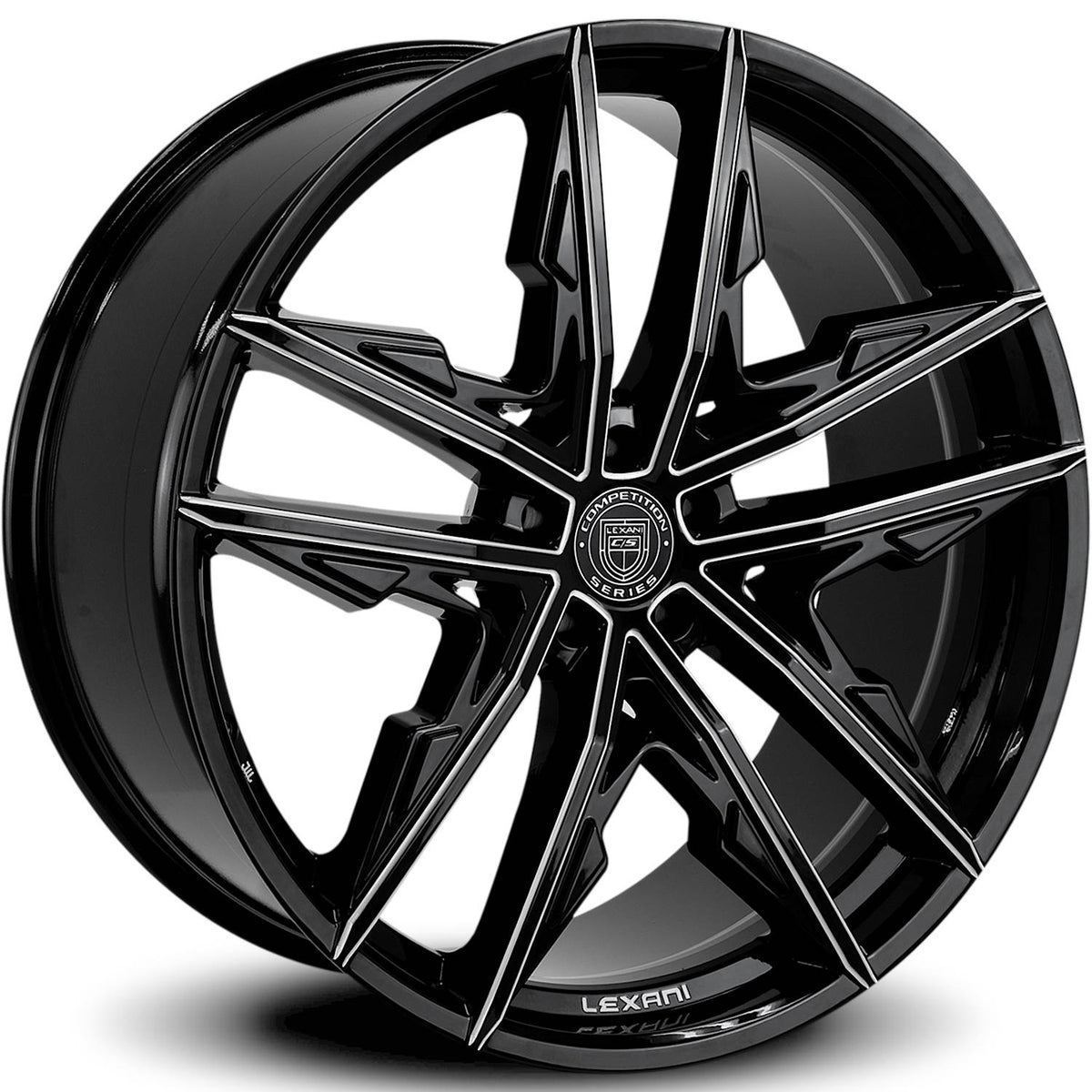 Lexani Venom Black Milled wheel