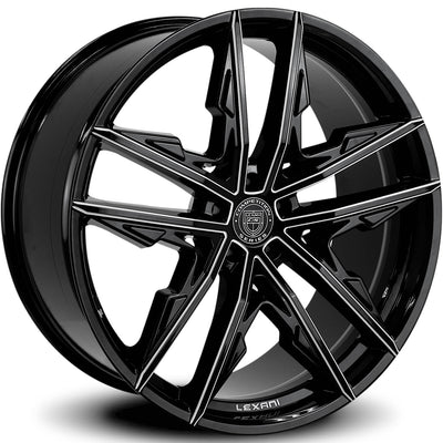 Lexani Venom Black Milled Wheel