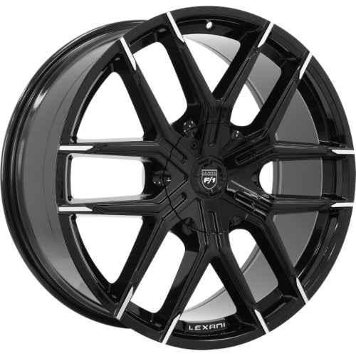 Lexani Vertigo Black Machined Wheel