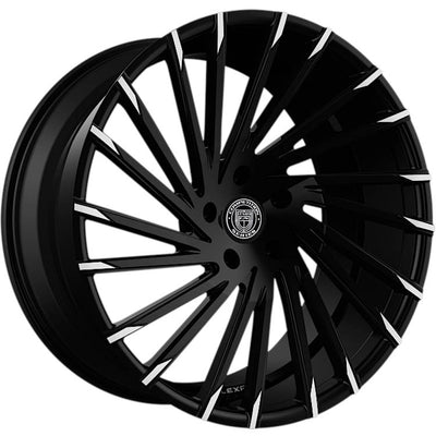 Lexani Wraith Black Machined Wheel