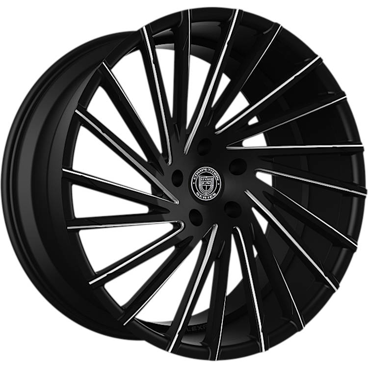 Lexani Wraith Black Milled Wheel