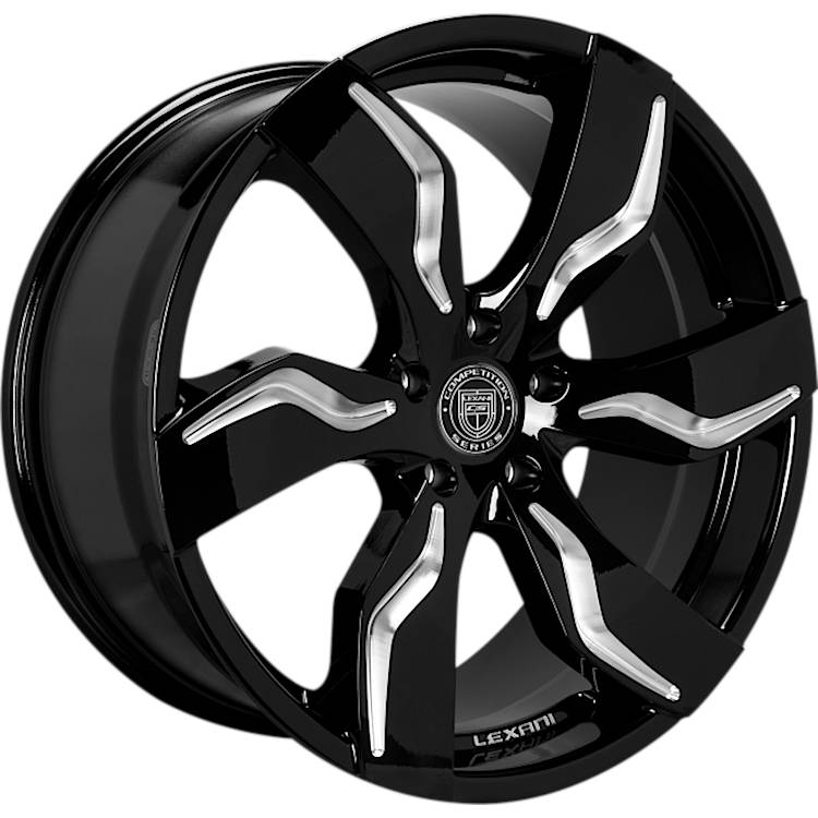 Lexani Zagato Black Milled Wheel