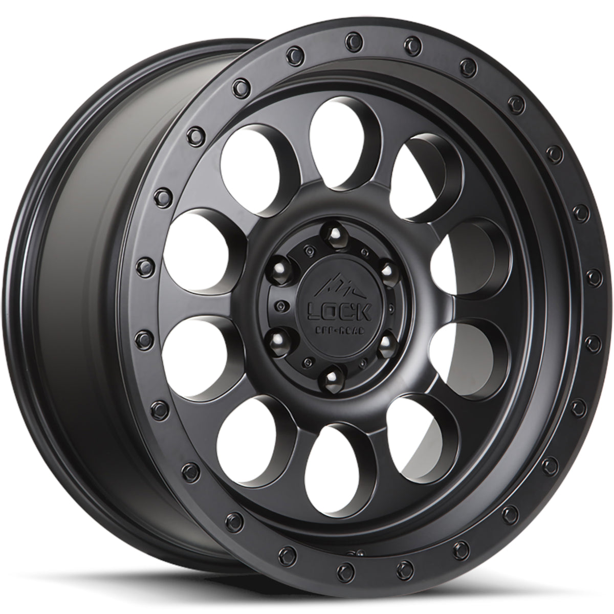 Lock Offroad Wheels 50Cal Matte Black Wheel