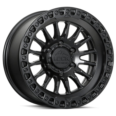 Lock Offroad Wheels Grit Matte Black Wheel