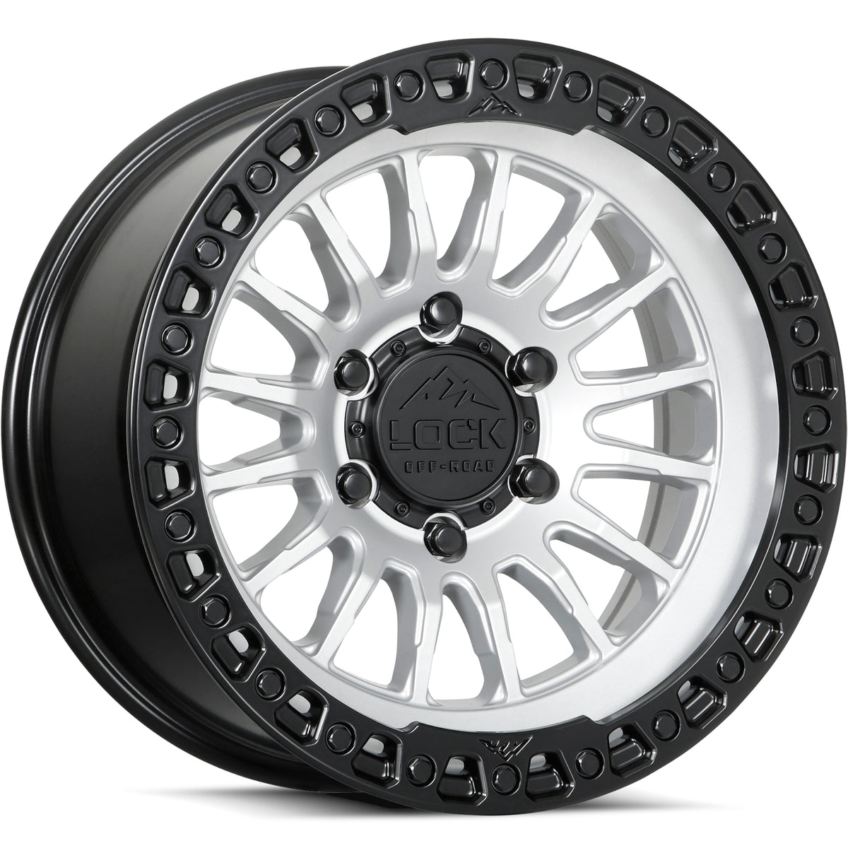 Lock Offroad Wheels Grit Silver Wheel