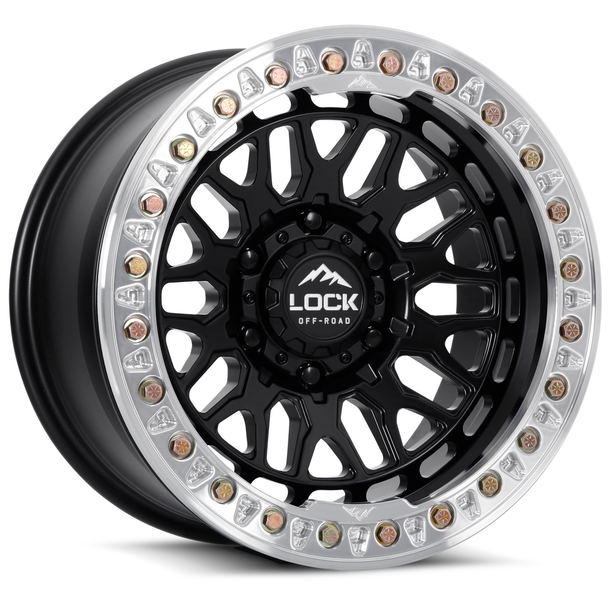 Lock Offroad Wheels Invader Beadlock Black Wheel