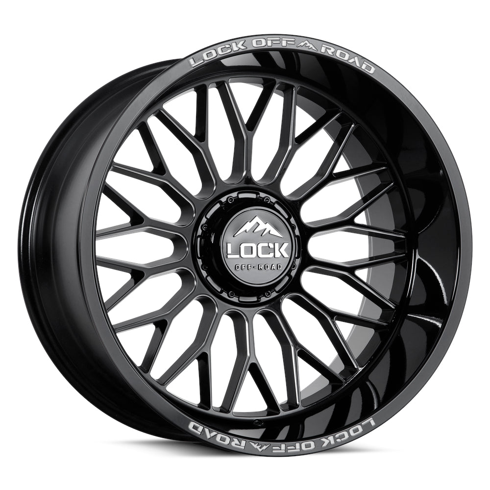Lock Offroad Wheels Rampage Black Milled Wheel