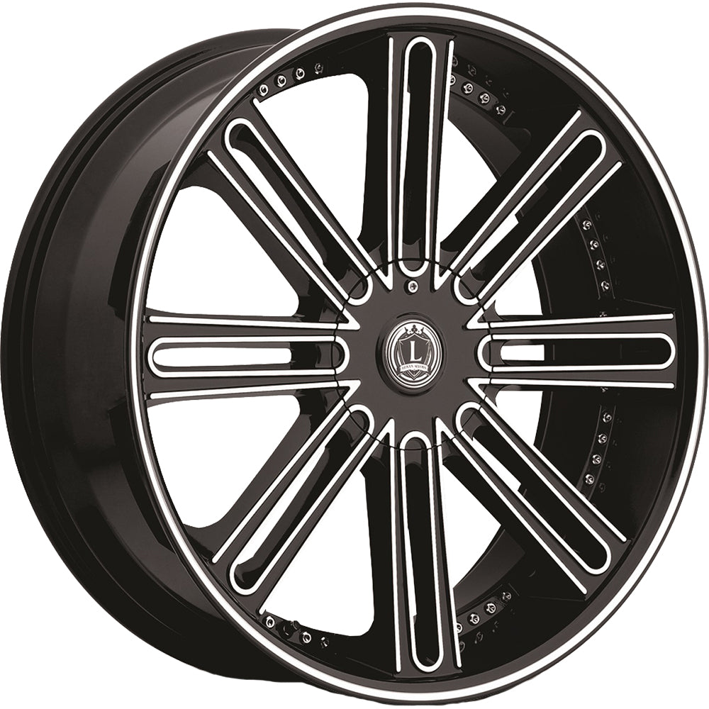 Luxxx Alloys LUX1 Black Machined Wheel