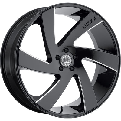 Luxxx Alloys LUX10 Black Milled Wheel