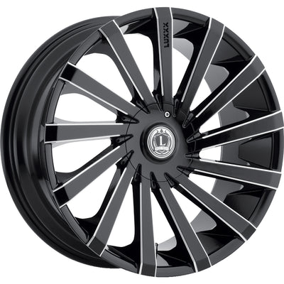 Luxxx Alloys LUX13 Black Milled Wheel