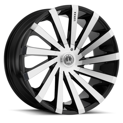 Luxxx Alloys LUX13V Black Machined Wheel