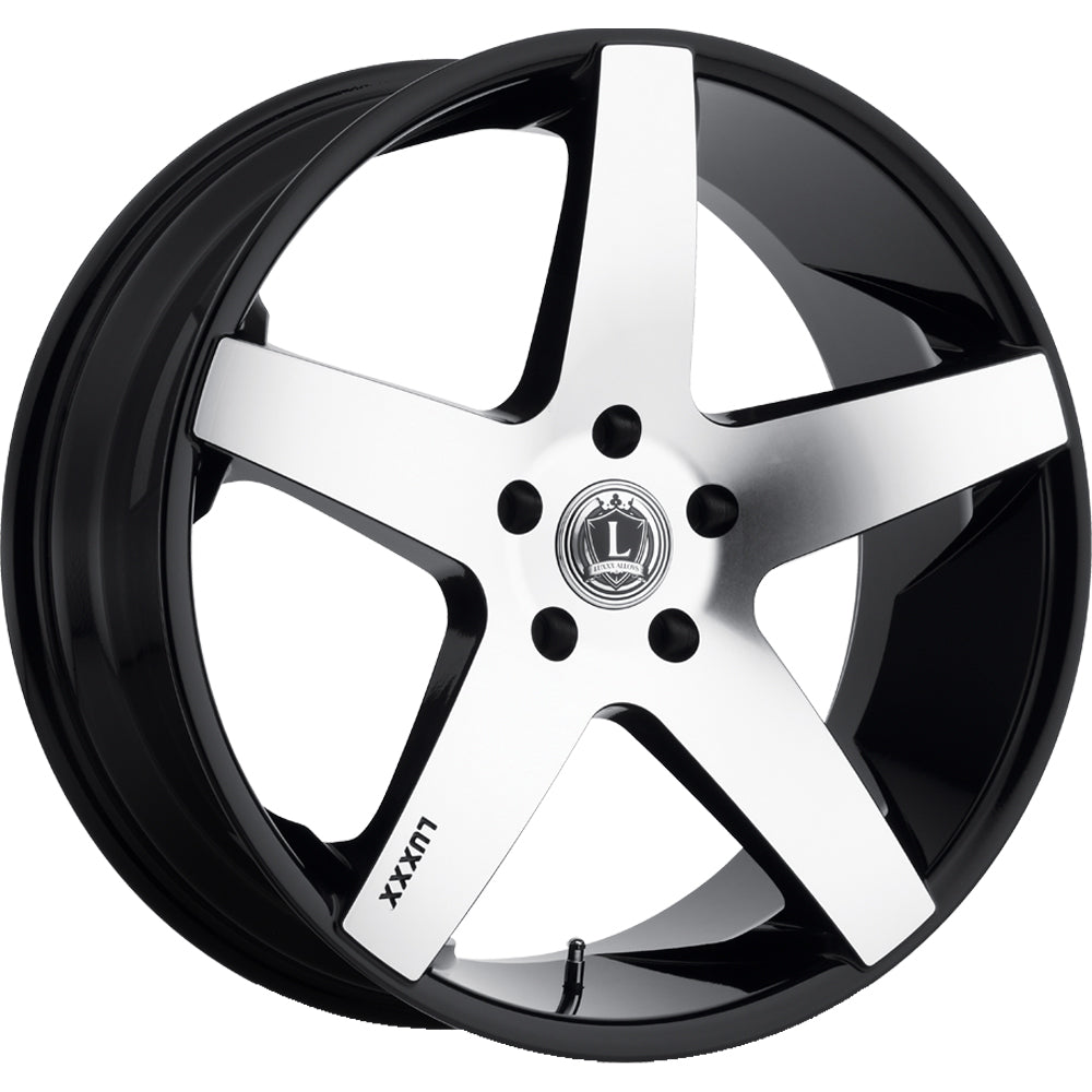 Luxxx Alloys LUX15 Black Machined Wheel