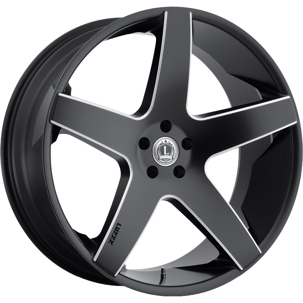 Luxxx Alloys LUX15 Black Milled Wheel