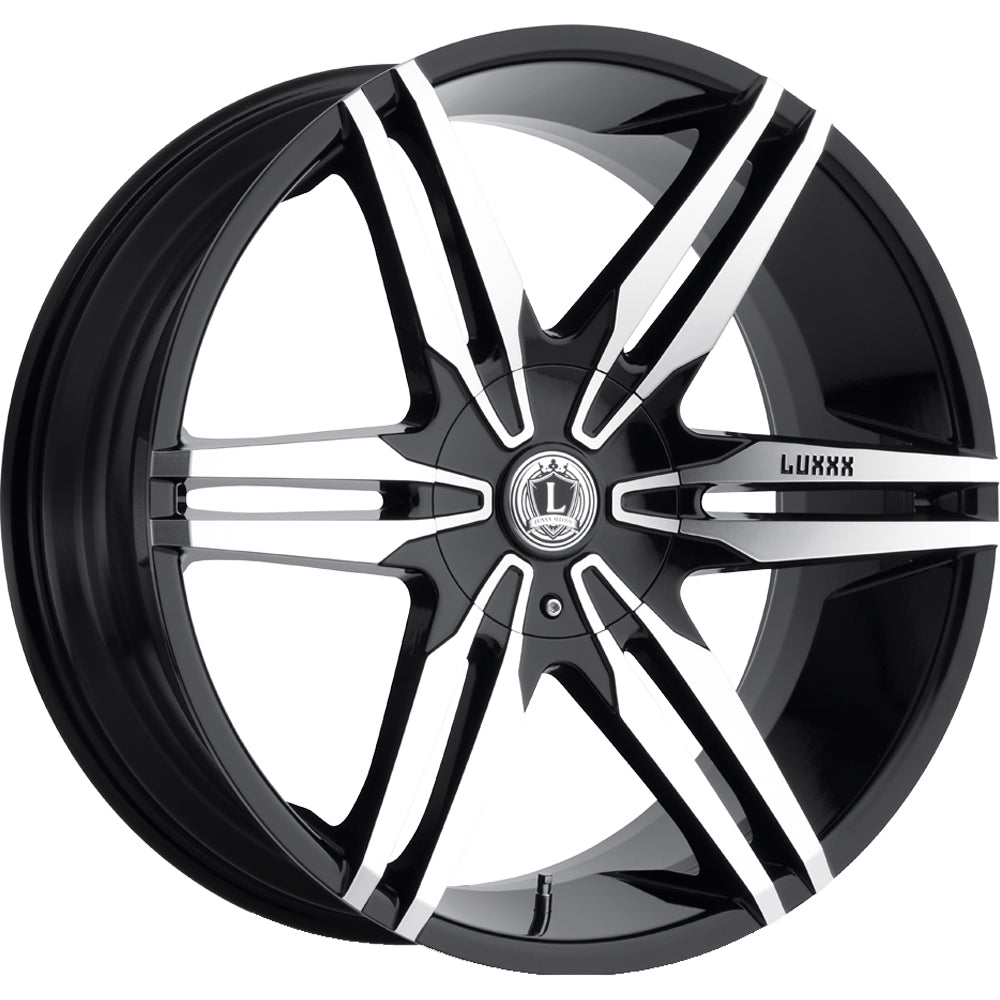 Luxxx Alloys LUX16 Black Machined Wheel