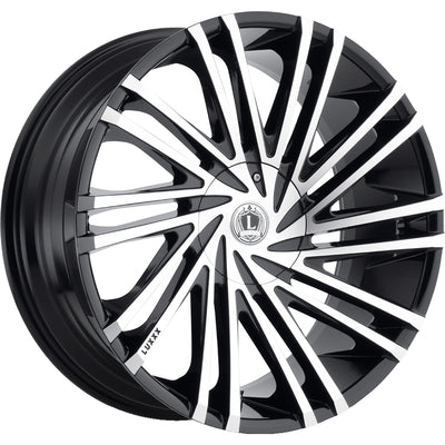 Luxxx Alloys LUX17 Black Machined Wheel