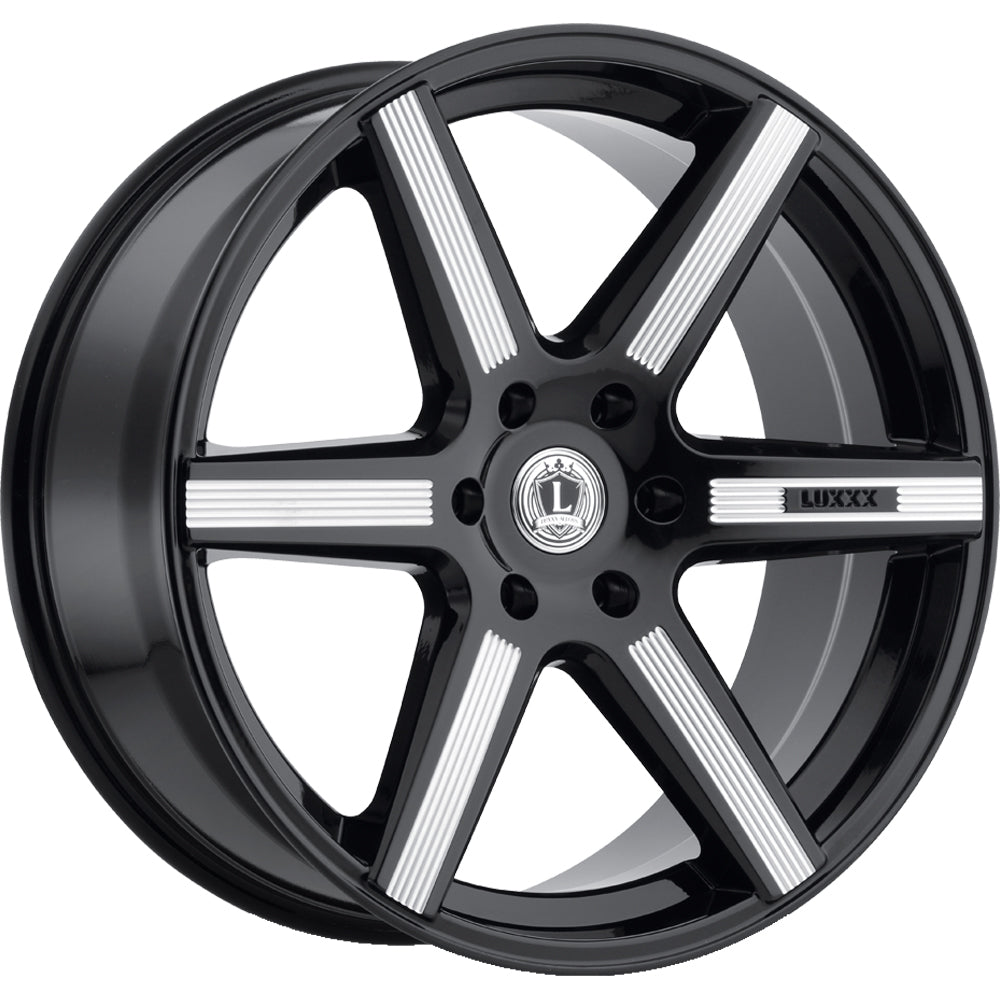 Luxxx Alloys LUX20 Black Milled Wheel