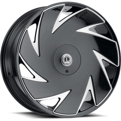 Luxxx Alloys LUX21 Black Milled Wheel
