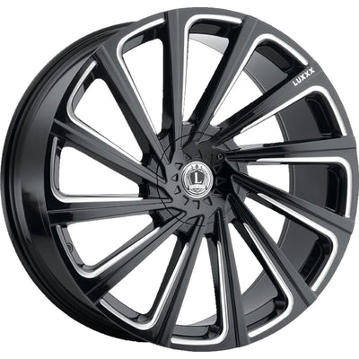 Luxxx Alloys LUX22 Black Milled Wheel