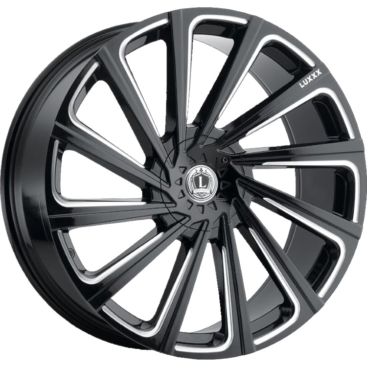 Luxxx Alloys LUX22 Black Milled Wheel