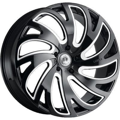 Luxxx Alloys LUX23 Black Milled Wheel