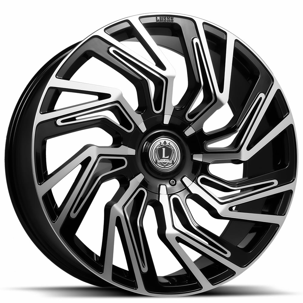 Luxxx Alloys LUX28 Black Machined Wheel