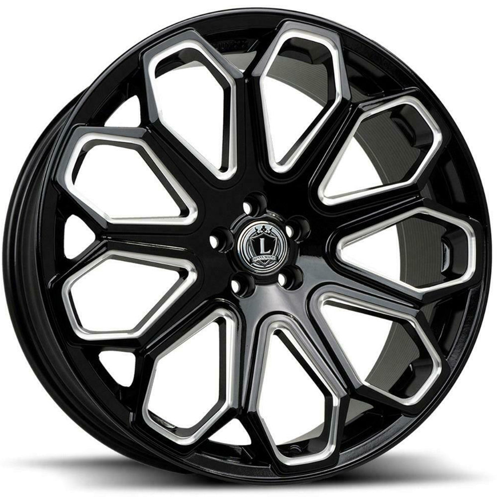 Luxxx Alloys LUX29 Black Milled Wheel