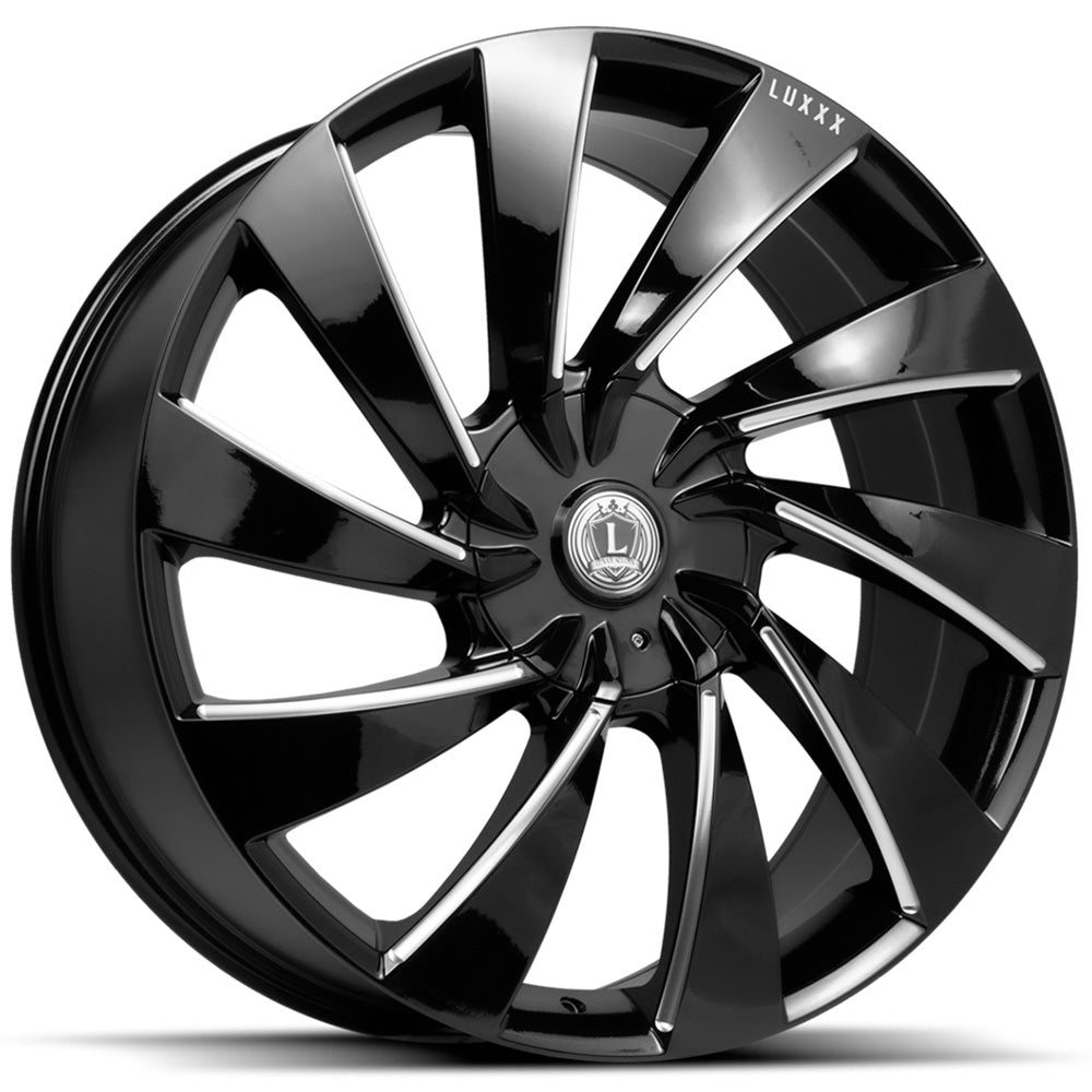 Luxxx Alloys LUX30 Black Milled Wheel