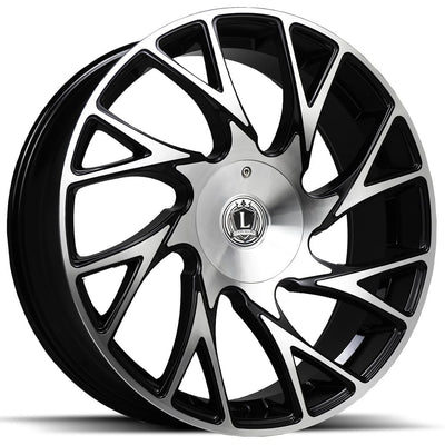 Luxxx Alloys LUX32 Black Machined Wheel