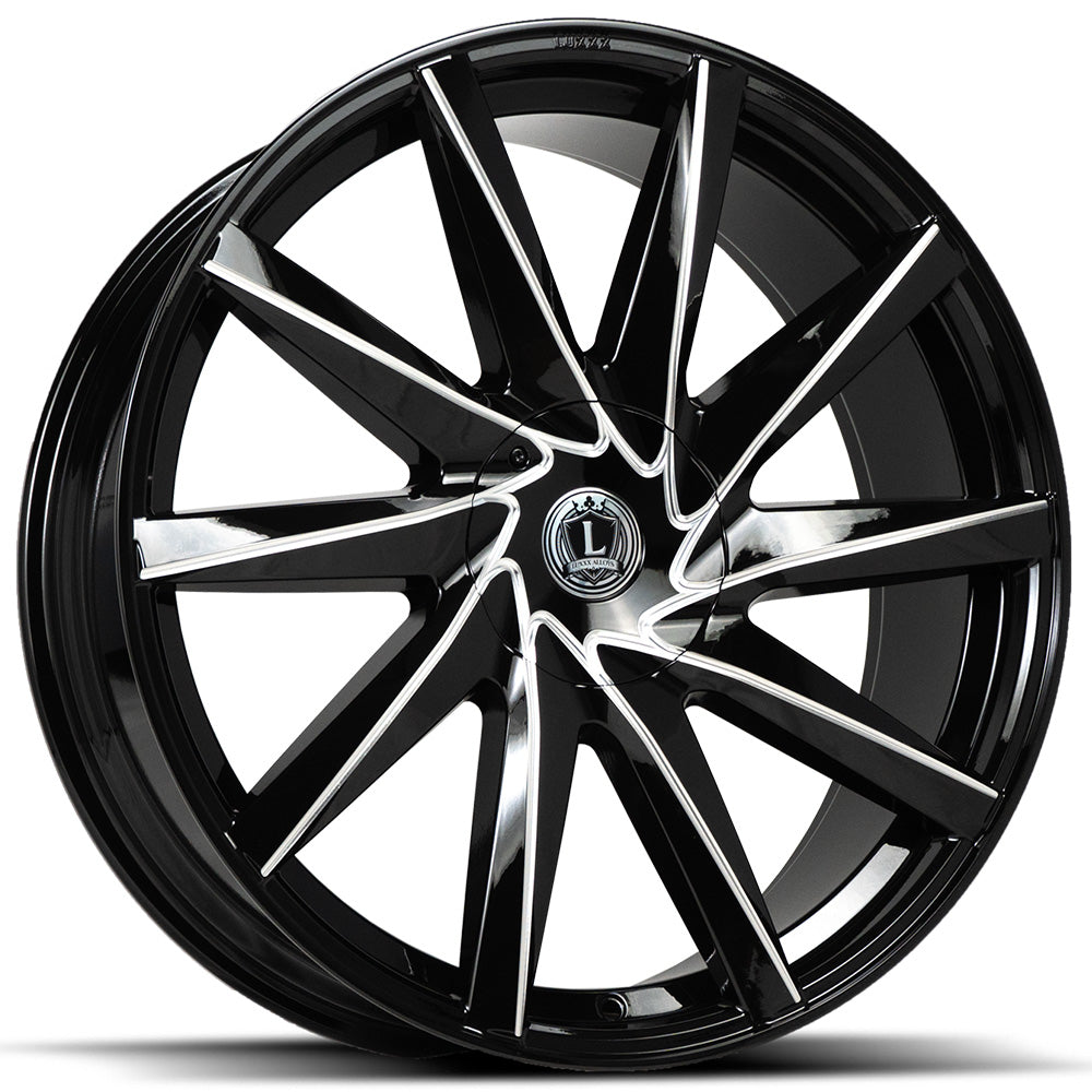 Luxxx Alloys LUX35 Black Milled Wheel