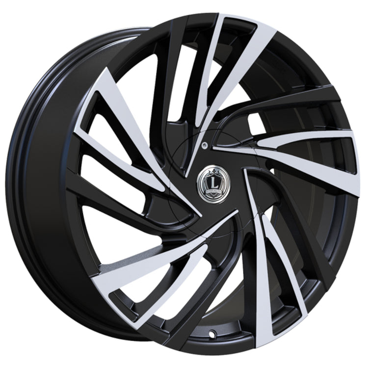 Luxxx Alloys LUX41 Black Machined Wheel