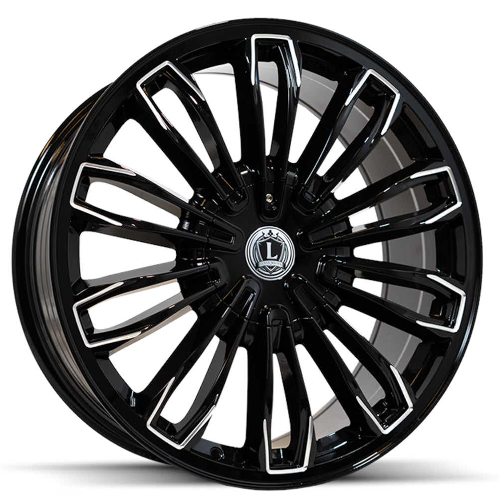 Luxxx Alloys LUX42 Black Milled Wheel