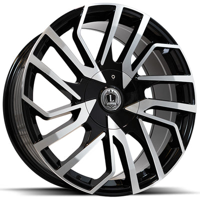 Luxxx Alloys LUX47 Black Machined Wheel