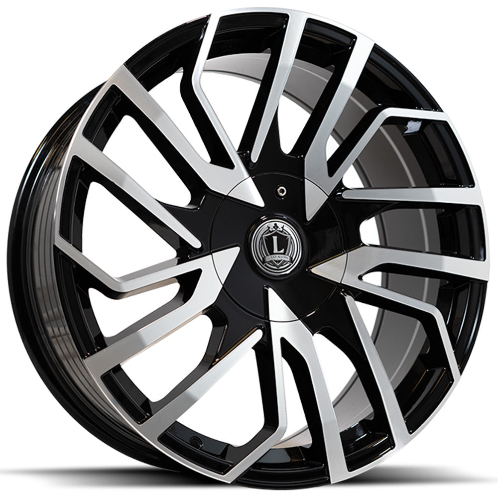 Luxxx Alloys LUX47 Black Machined Wheel