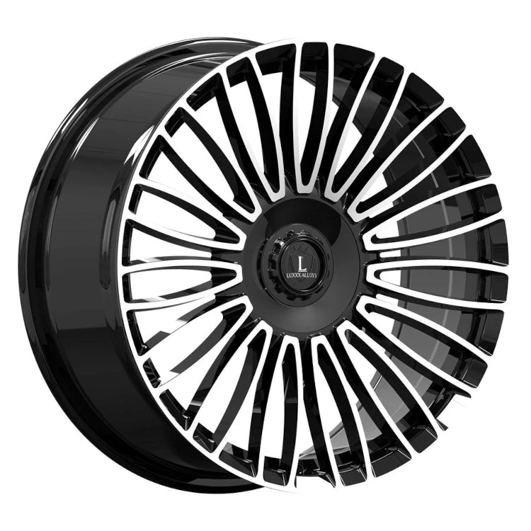 Luxxx Alloys LUX49 Black Machined Wheel