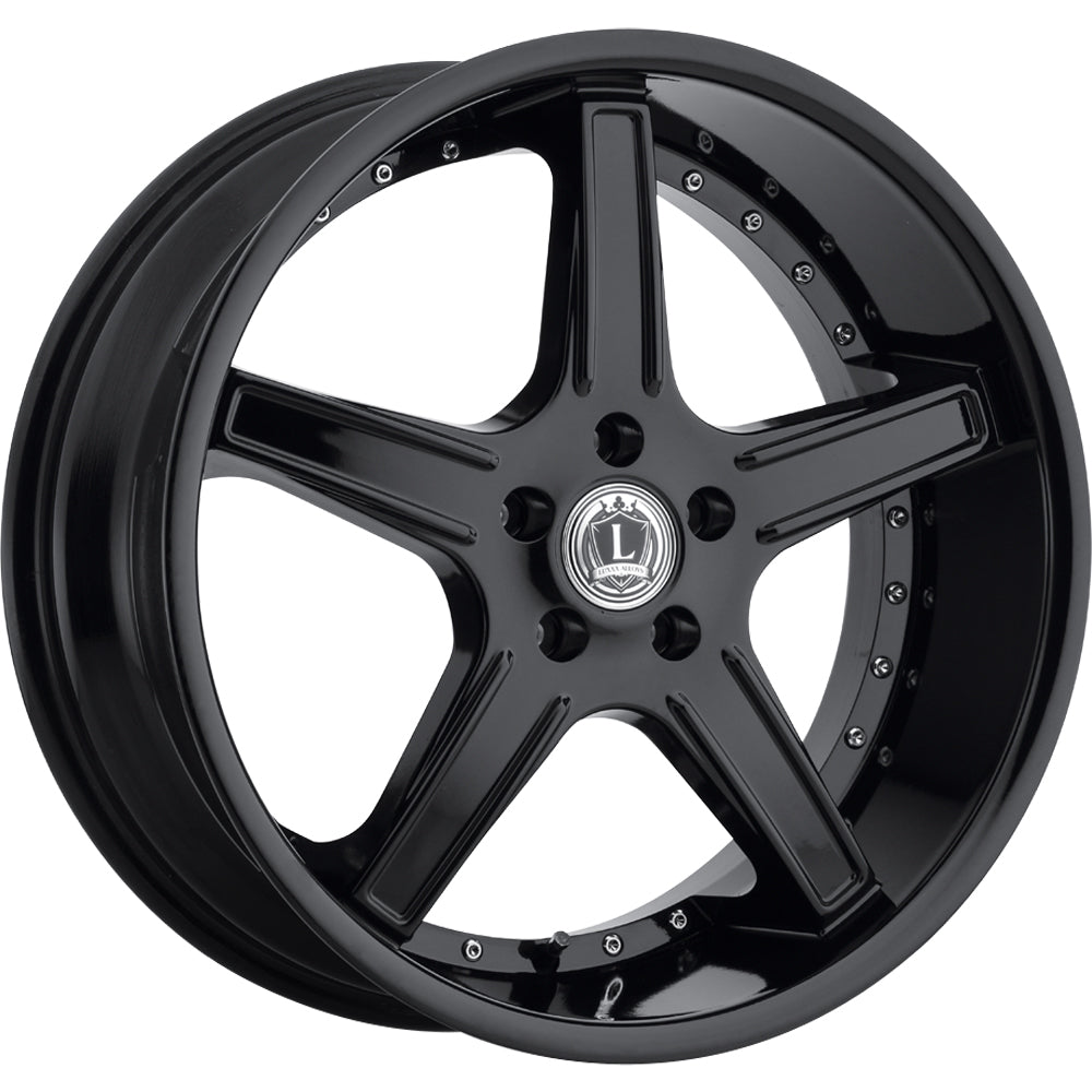 Luxxx Alloys LUX6 Gloss Black Wheel
