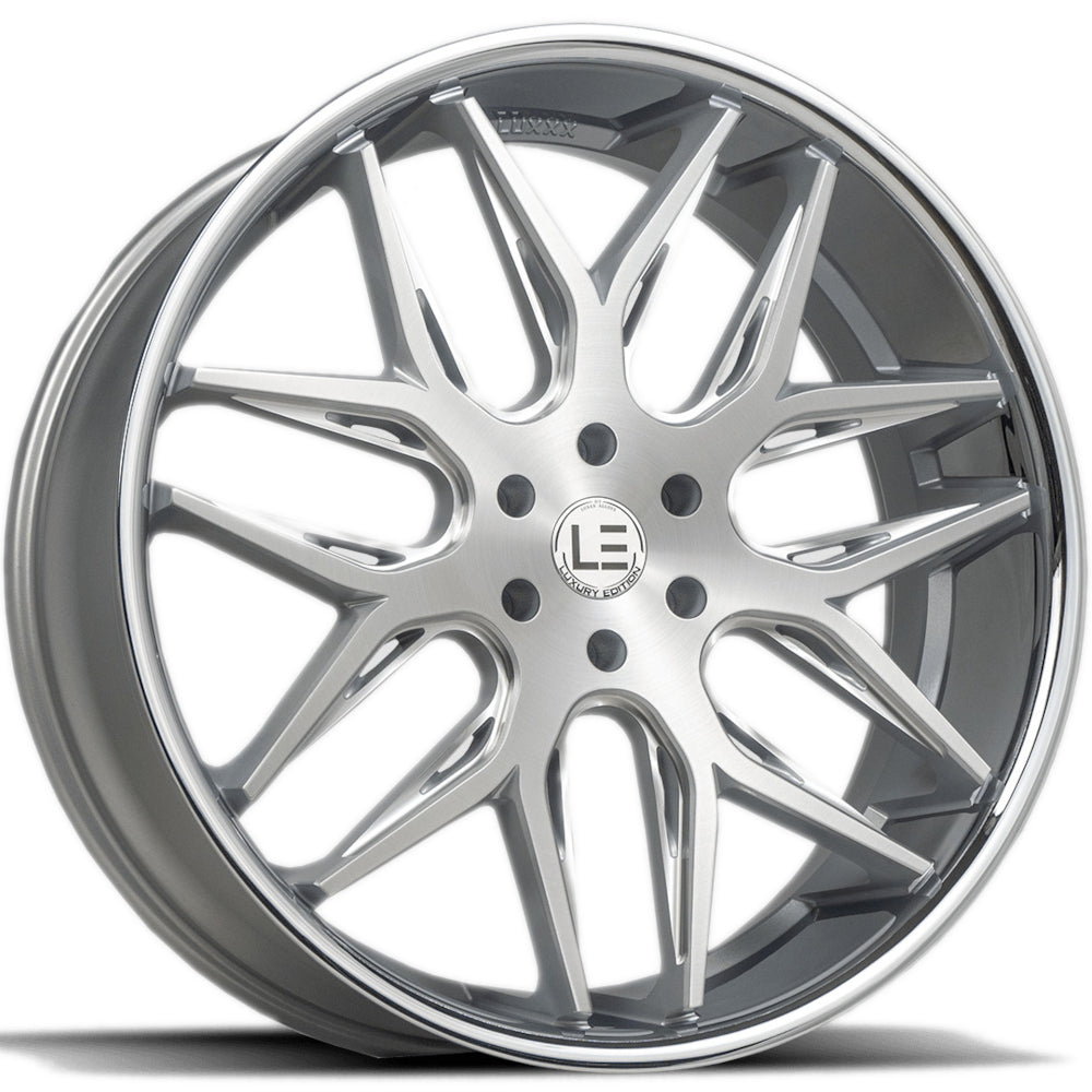 Luxxx Alloys LUXLE14 Silver Brushed Wheel