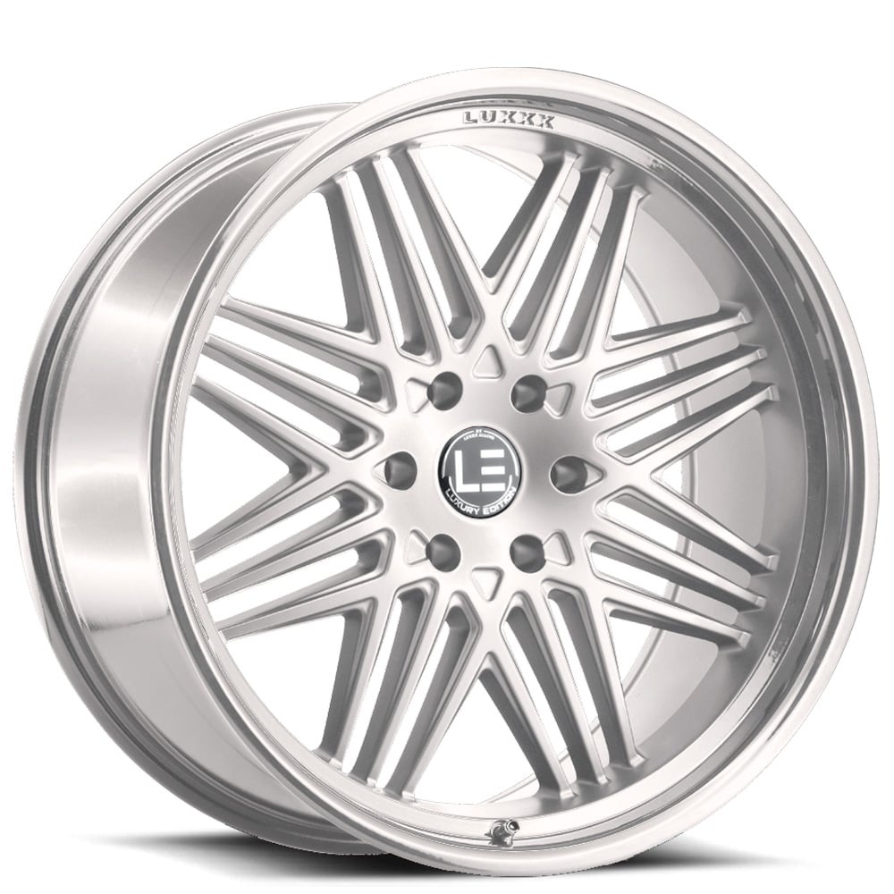Luxxx Alloys LUXLE4 Silver Machined Wheel